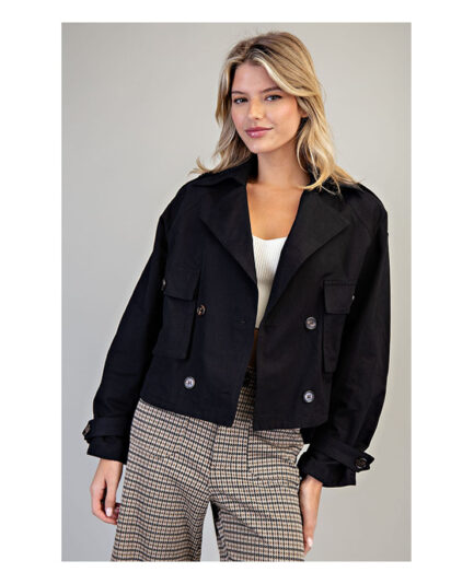 Cropped Trench Jacket