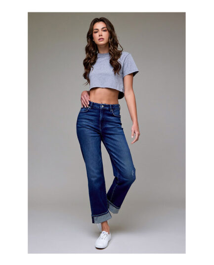 Cuffed Straight Jean