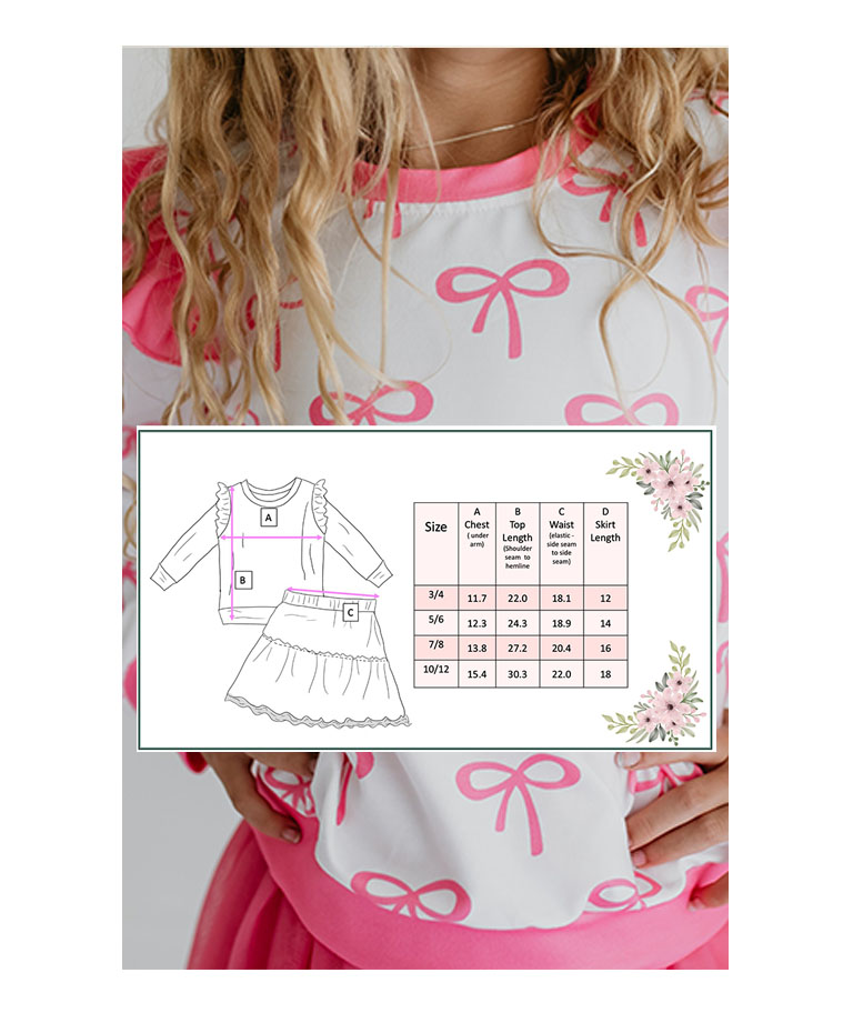 Kids Hot Pink Coquette Bow 5