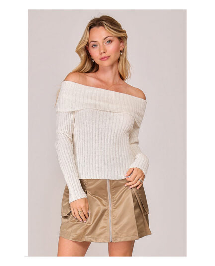 Off The Shoulder Sweater Top