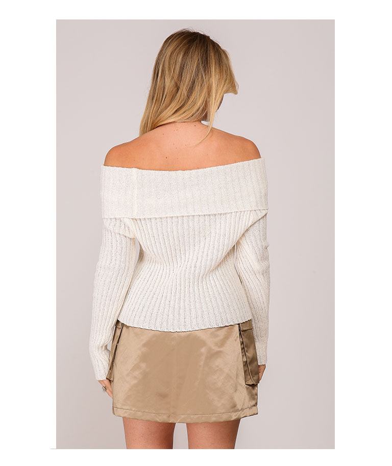 Off the shoulder sweater top 3