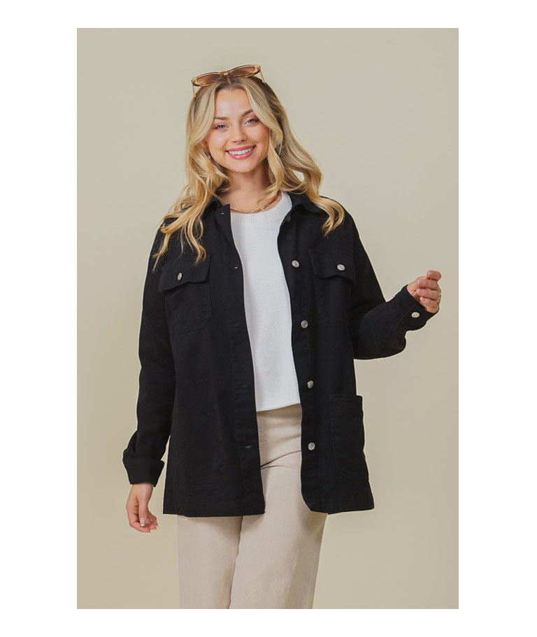Oversized Denim Jacket 1 Oversized Denim Jacket 1 Black